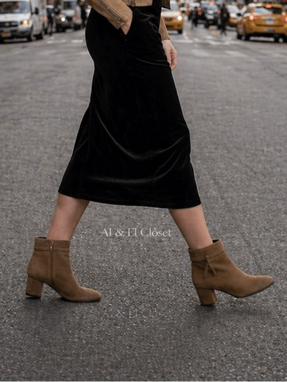 Kate Spade New York Knott Mid Boot Tan Suede Ankle Boots Women’s US 9.5B NWB